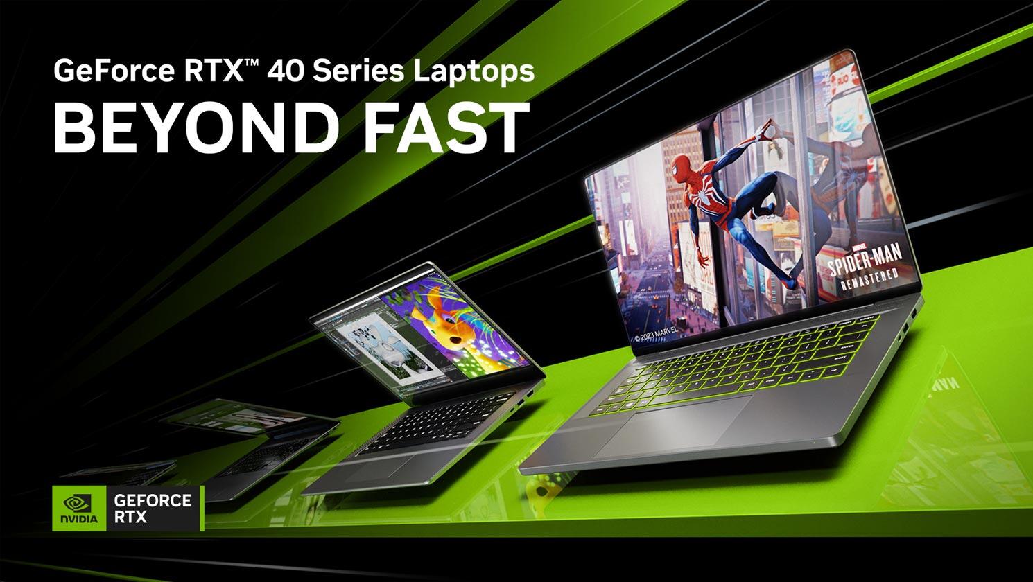 Disponibili i nuovi laptop con GPU GeForce RTX Serie 40