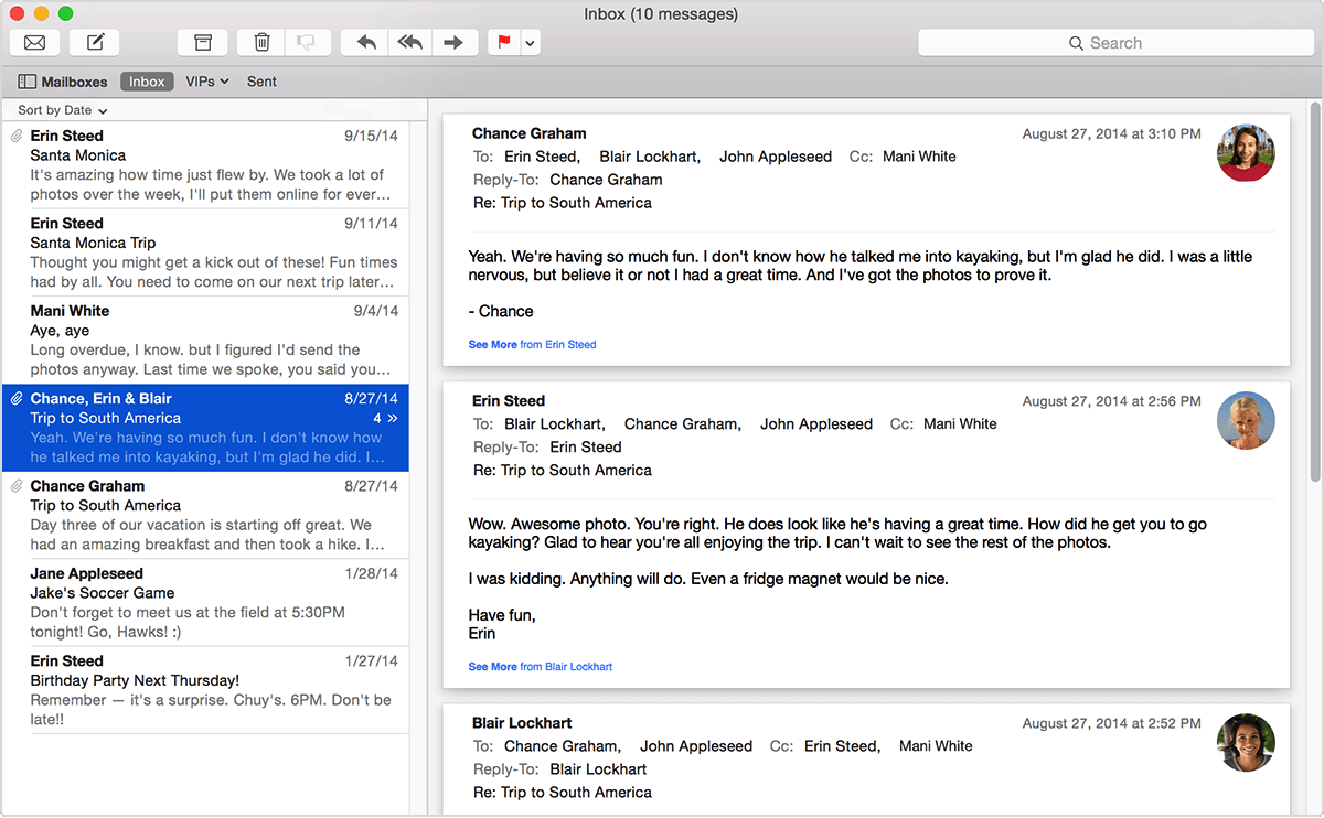 App mail macOS