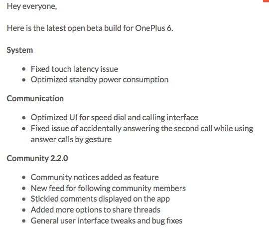Arriva la Open Beta 4 per OnePlus 6: addio ai problemi di latenza