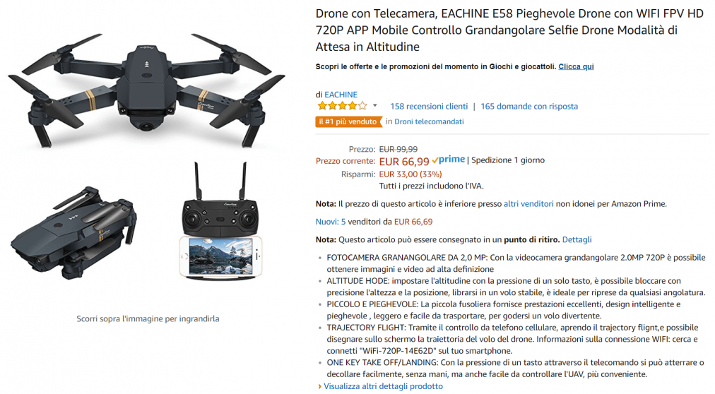 drone 1 offerta