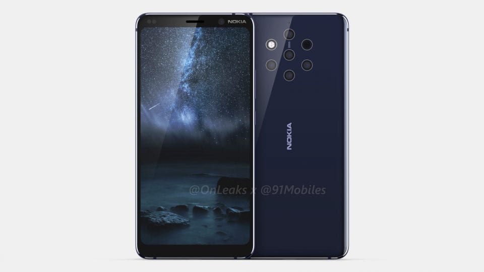 Nokia 9: nuovi render confermano la presenza di 5 fotocamere | Evosmart.it
