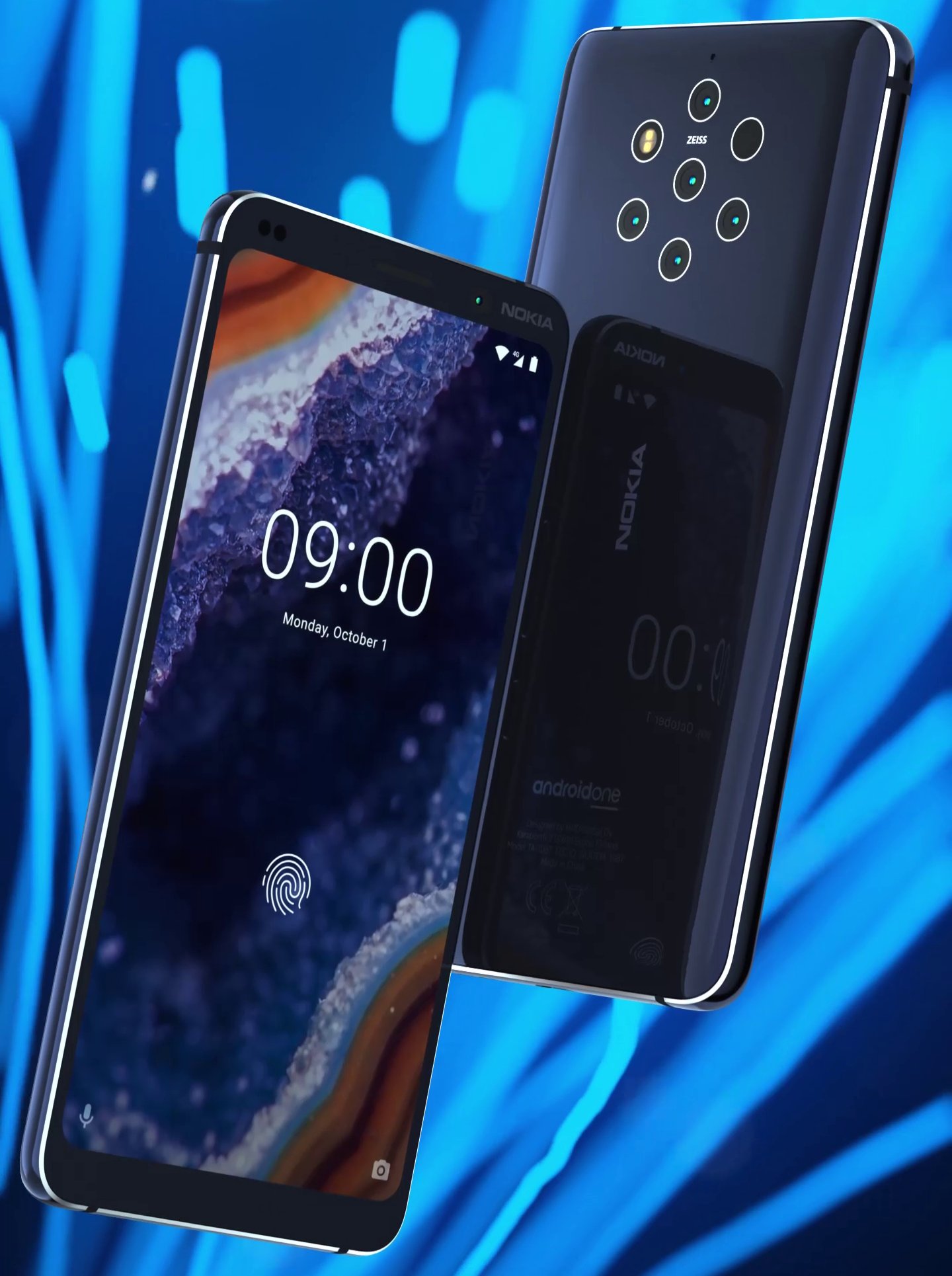 Nokia 9 si mostra nelle prime immagini stampa: 5 fotocamere e lettore sotto il display