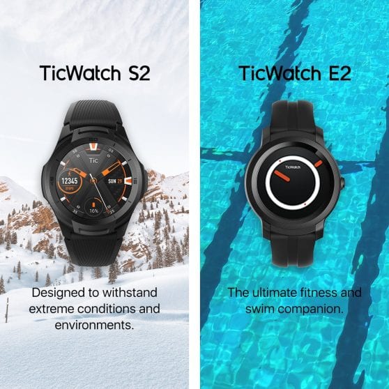 Mobvoi presenta i nuovi Ticwatch E2 e S2: prezzi contenuti e Snapdragon 2100 a bordo