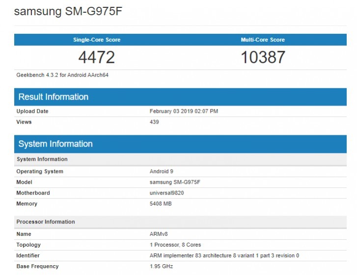 Samsung Galaxy S10+ si prepara al lancio: prestazioni migliorate su Geekbench