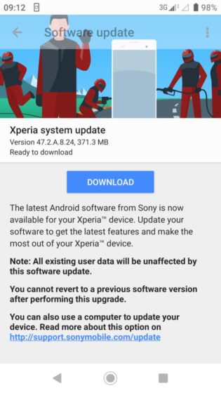 Xperia XZ Premium patch febbraio 2019