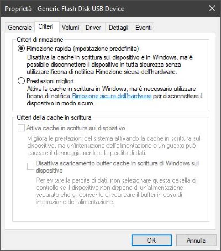 Addio alla rimozione sicura dell'hardware su Windows 10 | Evosmart.it