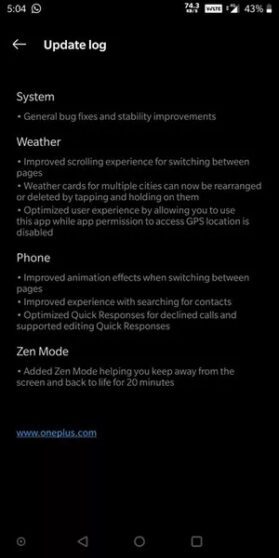 OnePlus 5 e 5T: con l'ultima Open Beta arriva la Zen Mode