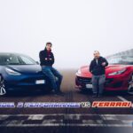 Tesla vs Ferrari in pista!