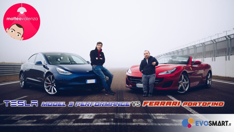 Tesla vs Ferrari in pista!