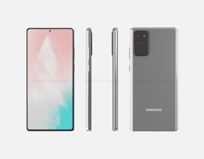 Samsung Galaxy Note 20 nei primi render: più grande e col "quadratone"