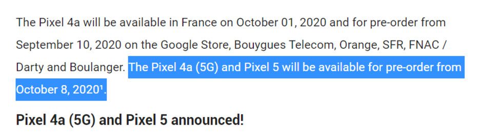 Google Pixel 4 5G e Pixel 5: svelata la data di presentazione?