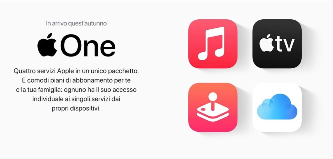 Apple One: tutti i servizi di Apple in un solo abbonamento