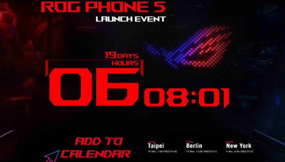 Asus annuncia la data di presentazione di ROG Phone 5