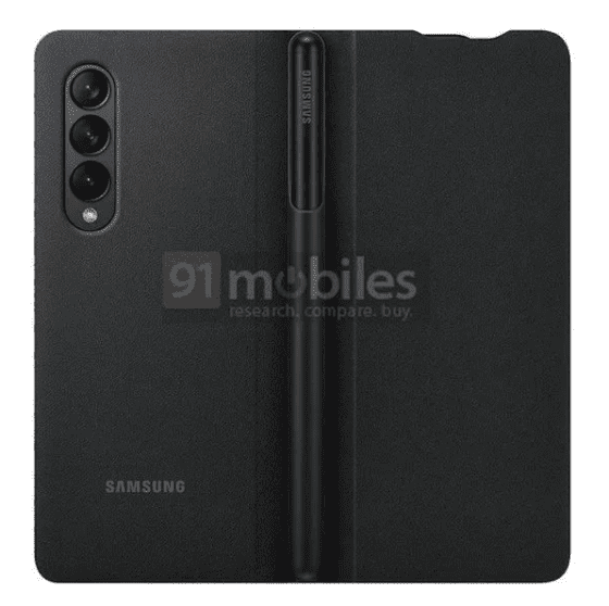 Samsung Galaxy Z Fold3: render ufficiali del case ufficiale con supporto per S Pen