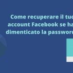 recupero account Facebook