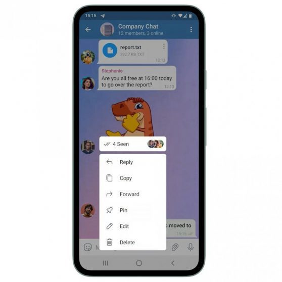 nuovo aggiornamento Telegram