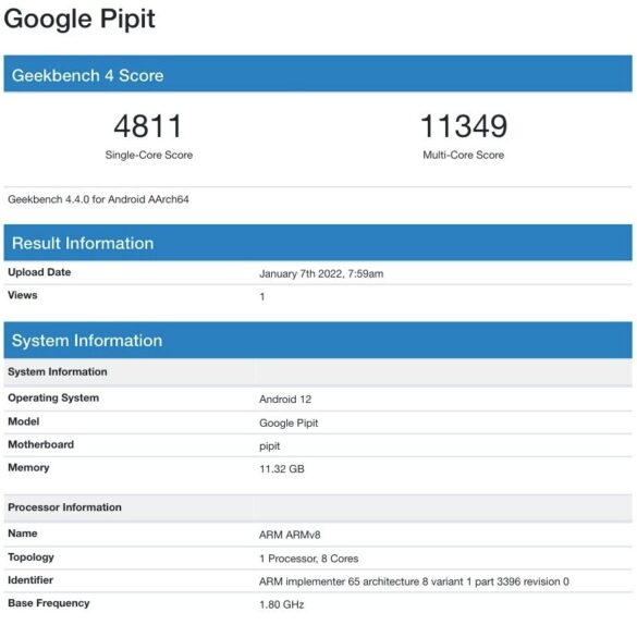 Google Pixel Fold (Pipit) confermato con 12 GB di RAM