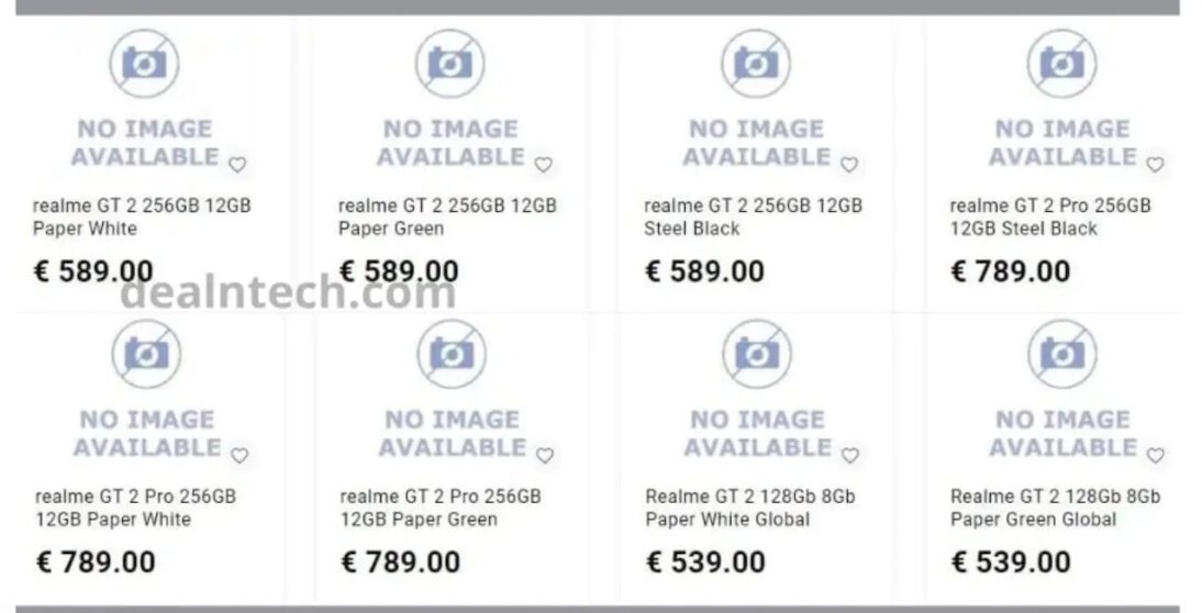 Realme GT 2 e GT 2 Pro, svelati i possibili prezzi di lancio in Europa