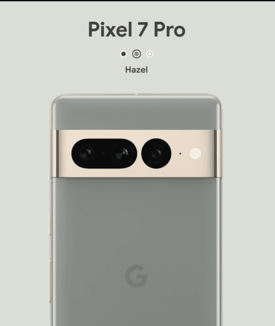 Pixel 7 Pro grigio verde
