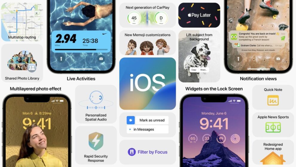 iOS 16: tasso di adozione più veloce rispetto a iOS 15