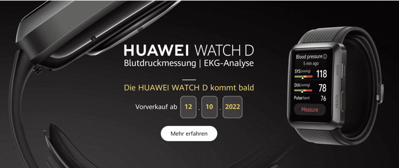Huawei Watch D in vendita dal 12 Ottobre