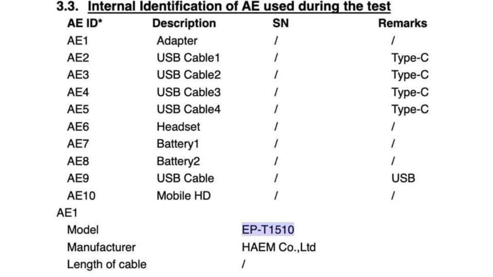 Samsung A14 5G - Certificazione FCC
