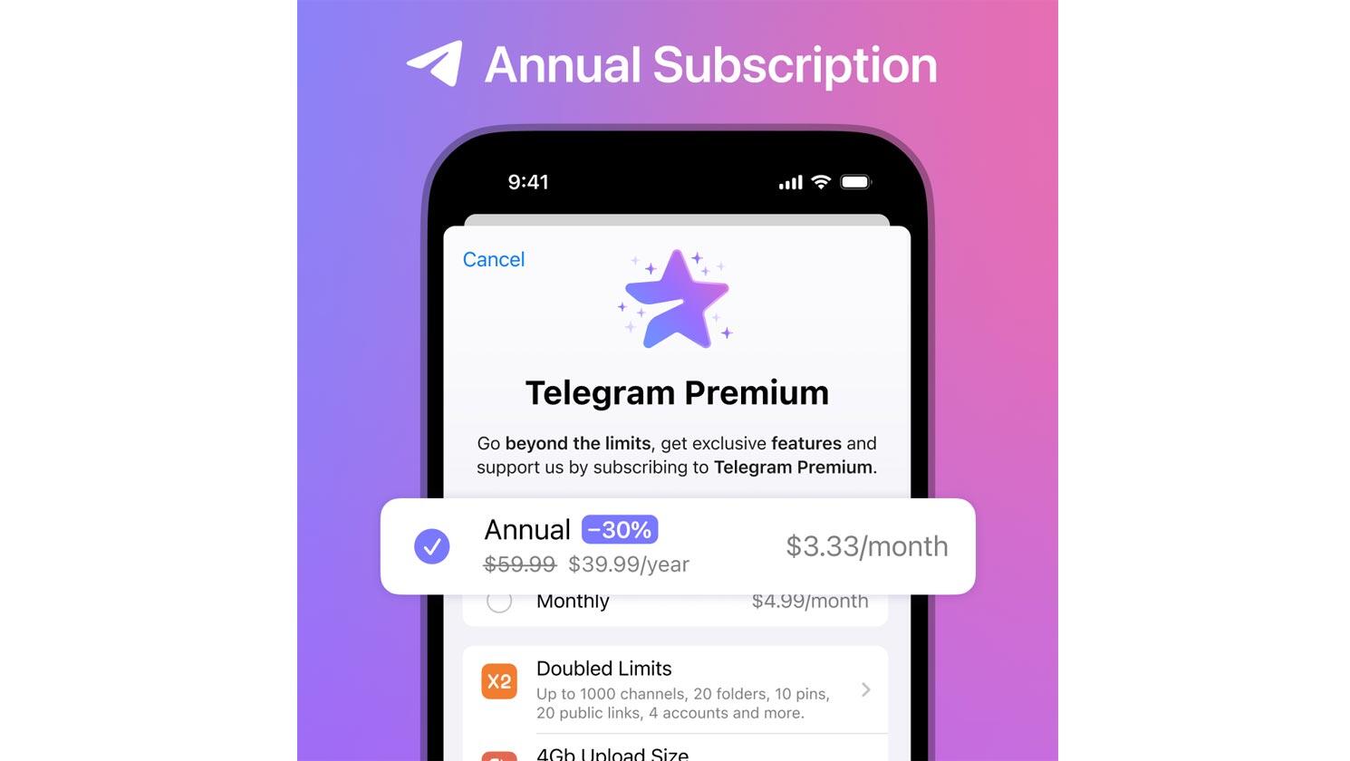 Telegram - Aggiornamento febbraio 2023